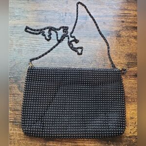 Vintage Black Beaded Bag